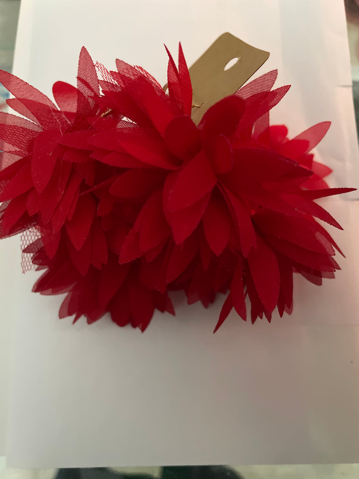 Red Flower Earrings