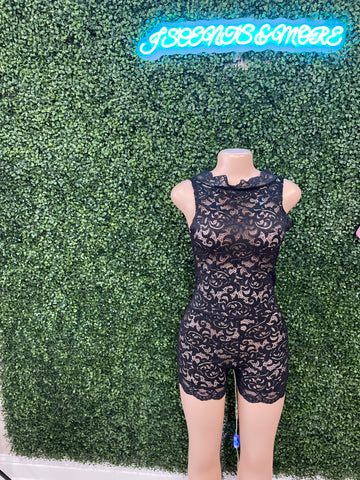 Black Invisible Romper