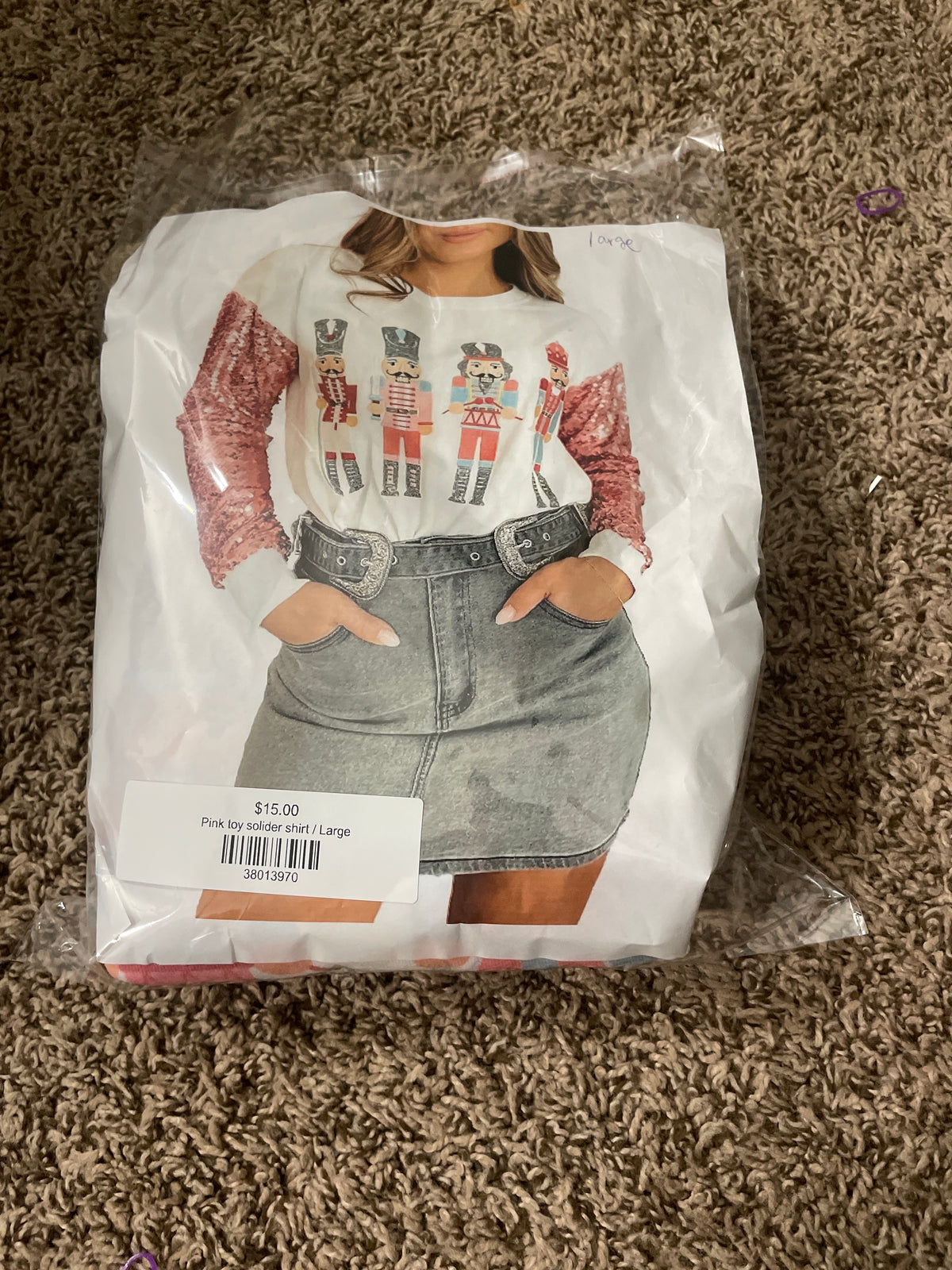 Pink toy solider shirt