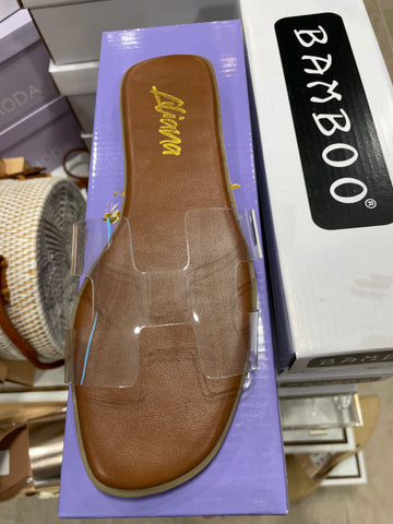 Square Clear Sandals