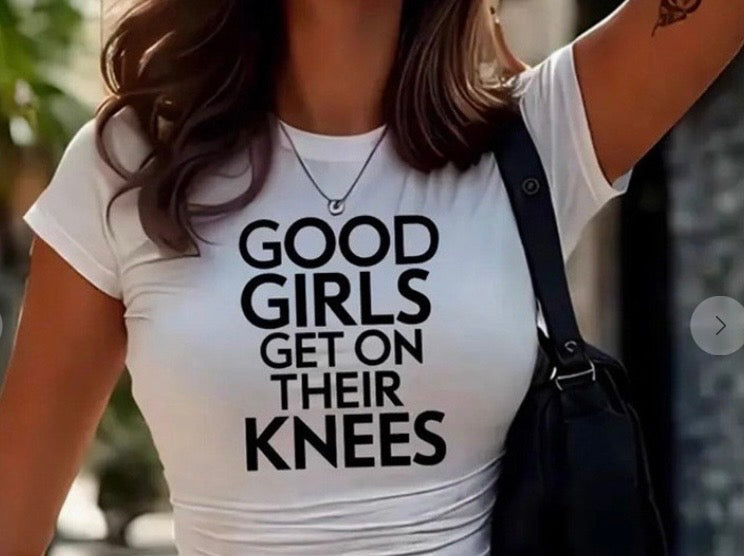 Crop Babe Tee White