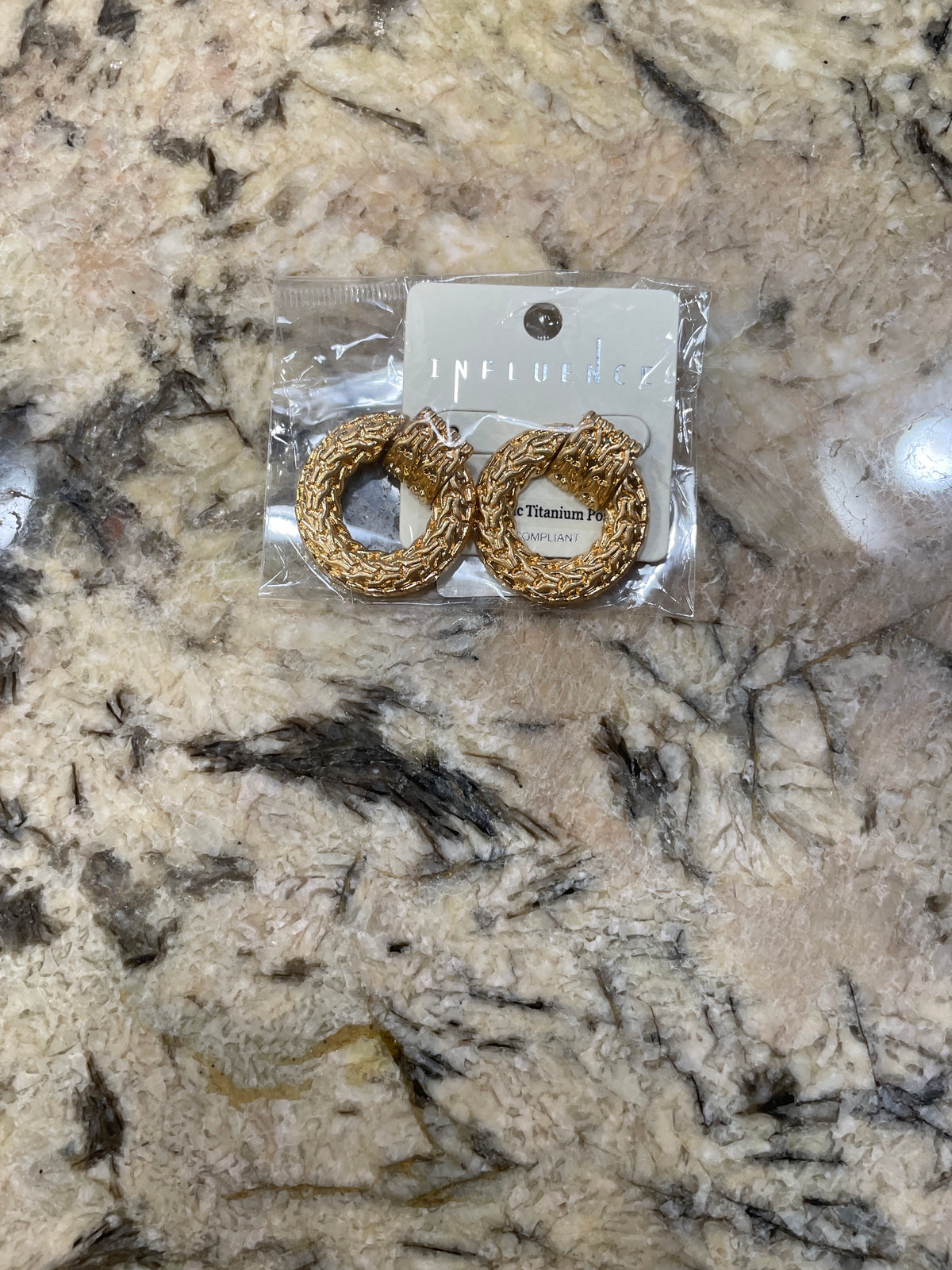 Disk Earrings gold /Silver