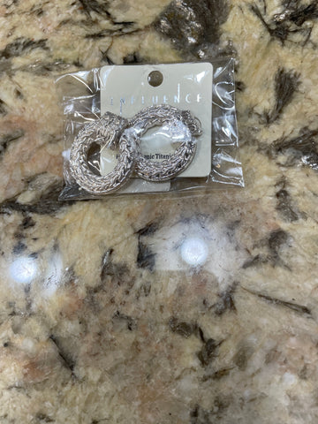 Disk Earrings gold /Silver