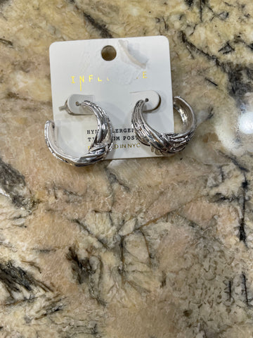 Knot Hoop Earrings