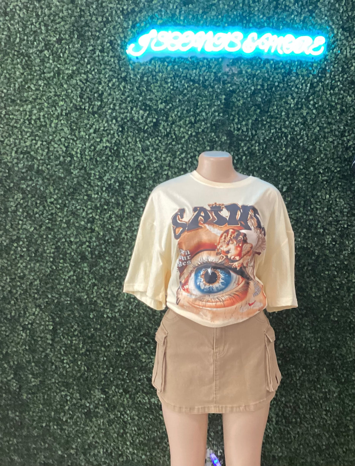 Tan Cargo Skirt