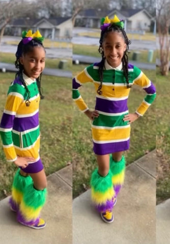 Big Kids Party Gras Dress