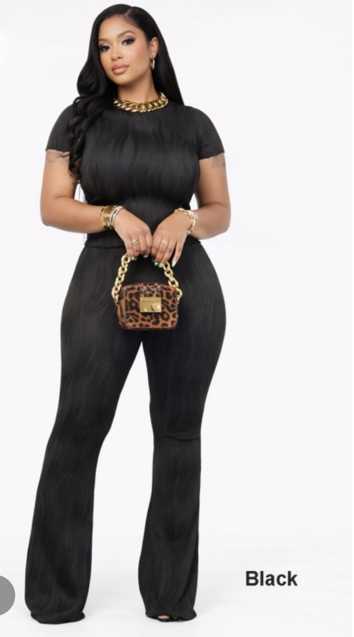2 Piece Bliss Pant Set Black