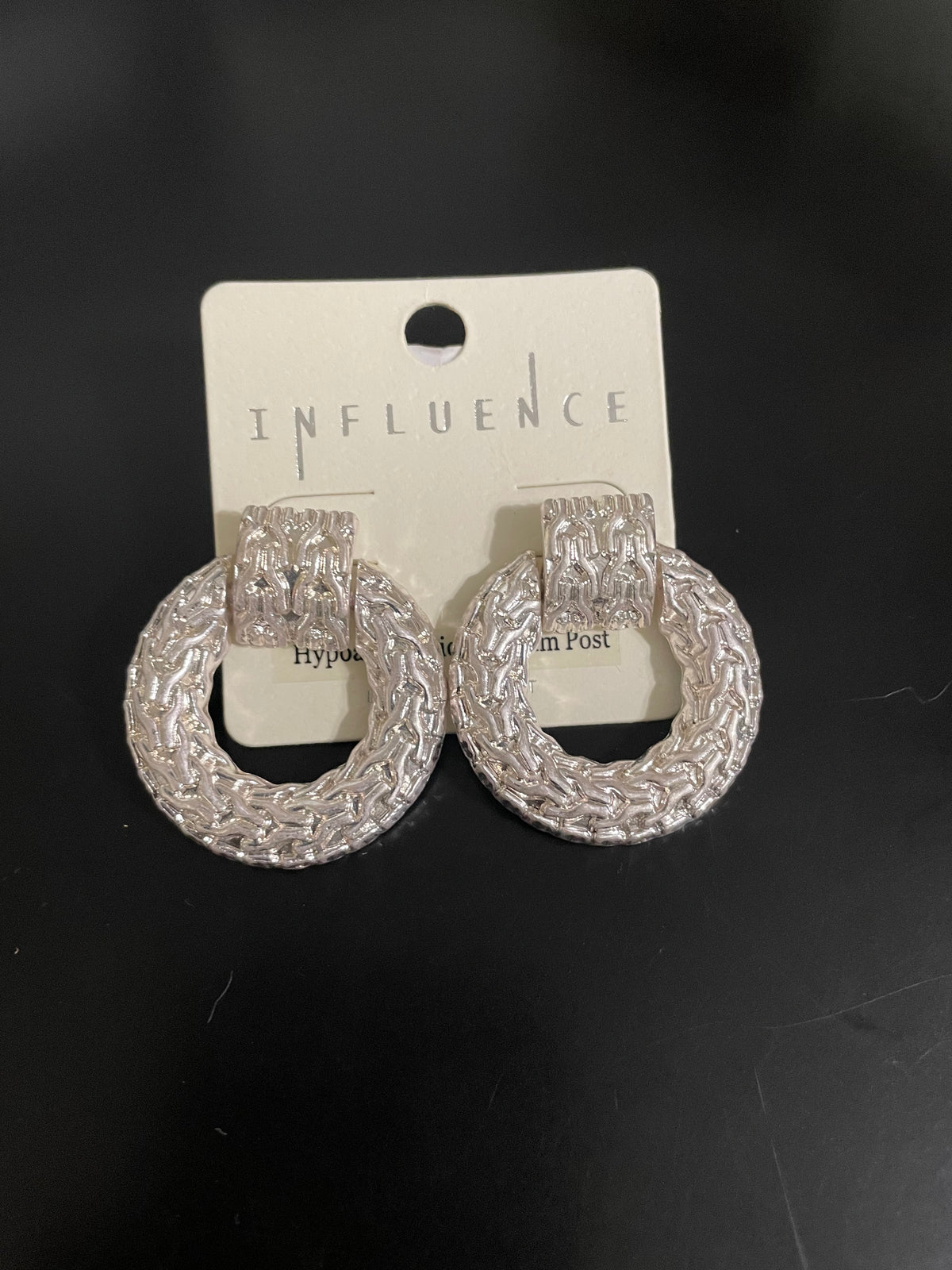 Disk Earrings Silver