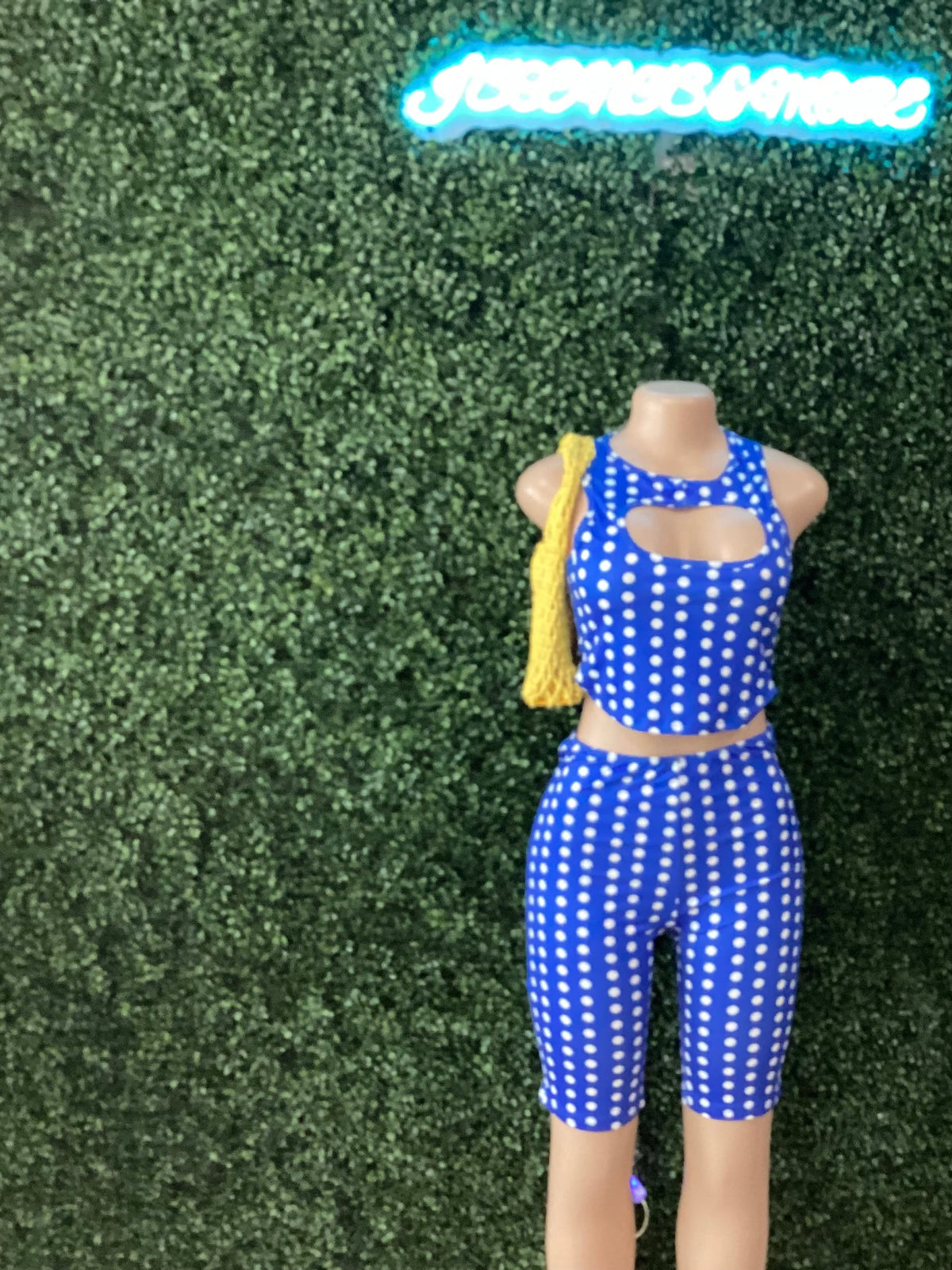 Daisy Blue Capri Set