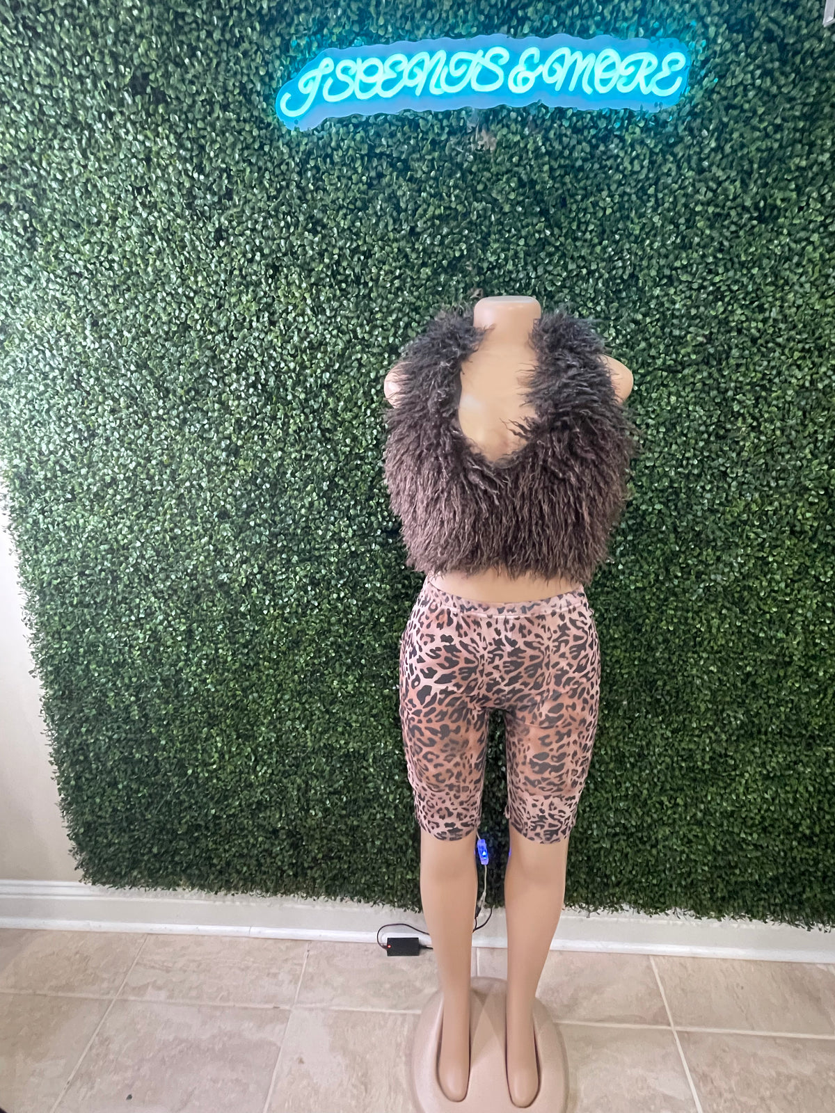 Fur Crop Top