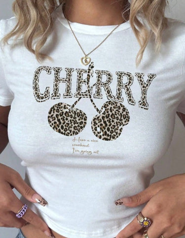 Cherry Crop Top