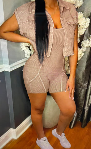 Iconic Romper Black