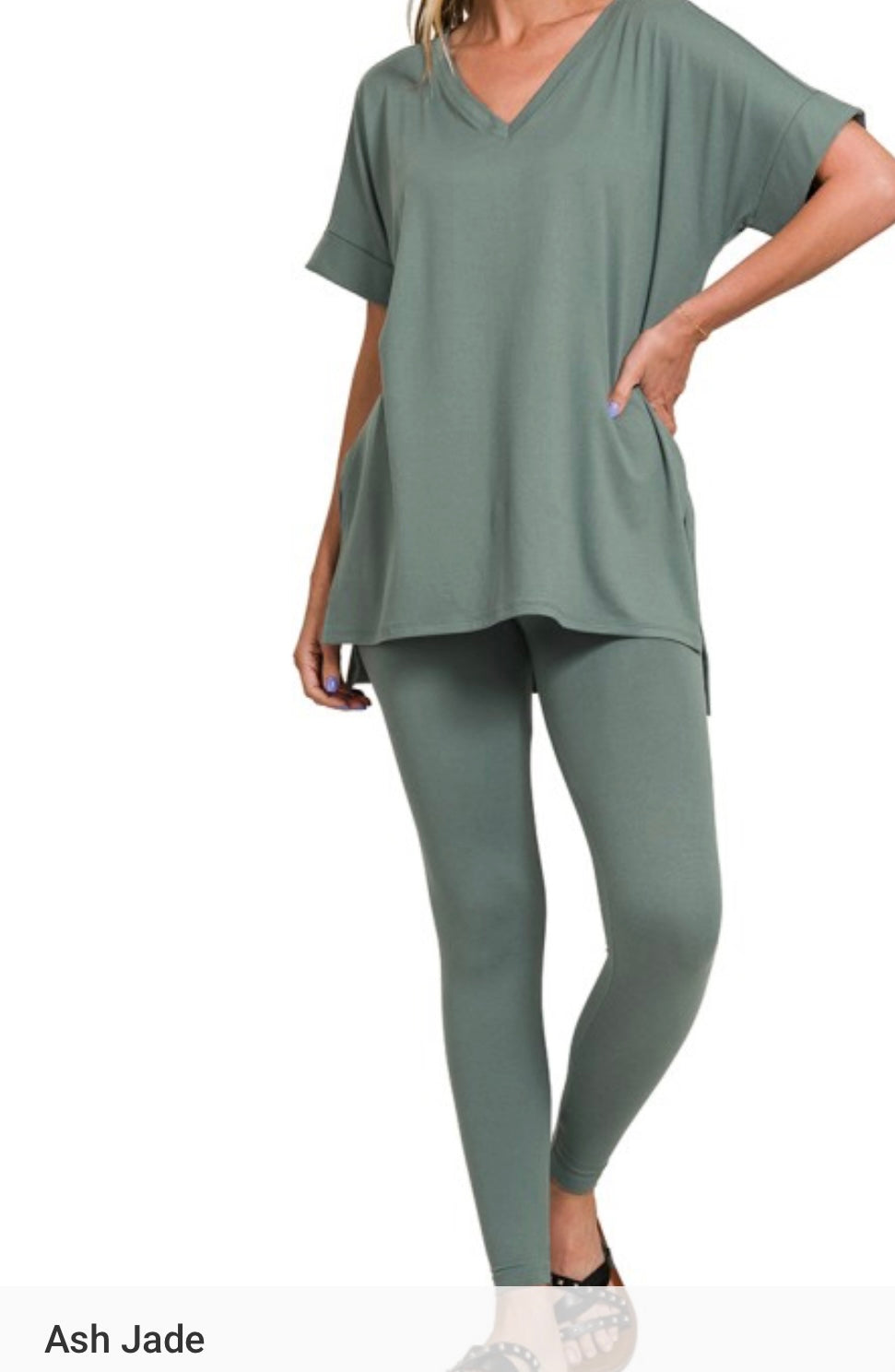 Plus Size Chill pant set Ash Jade