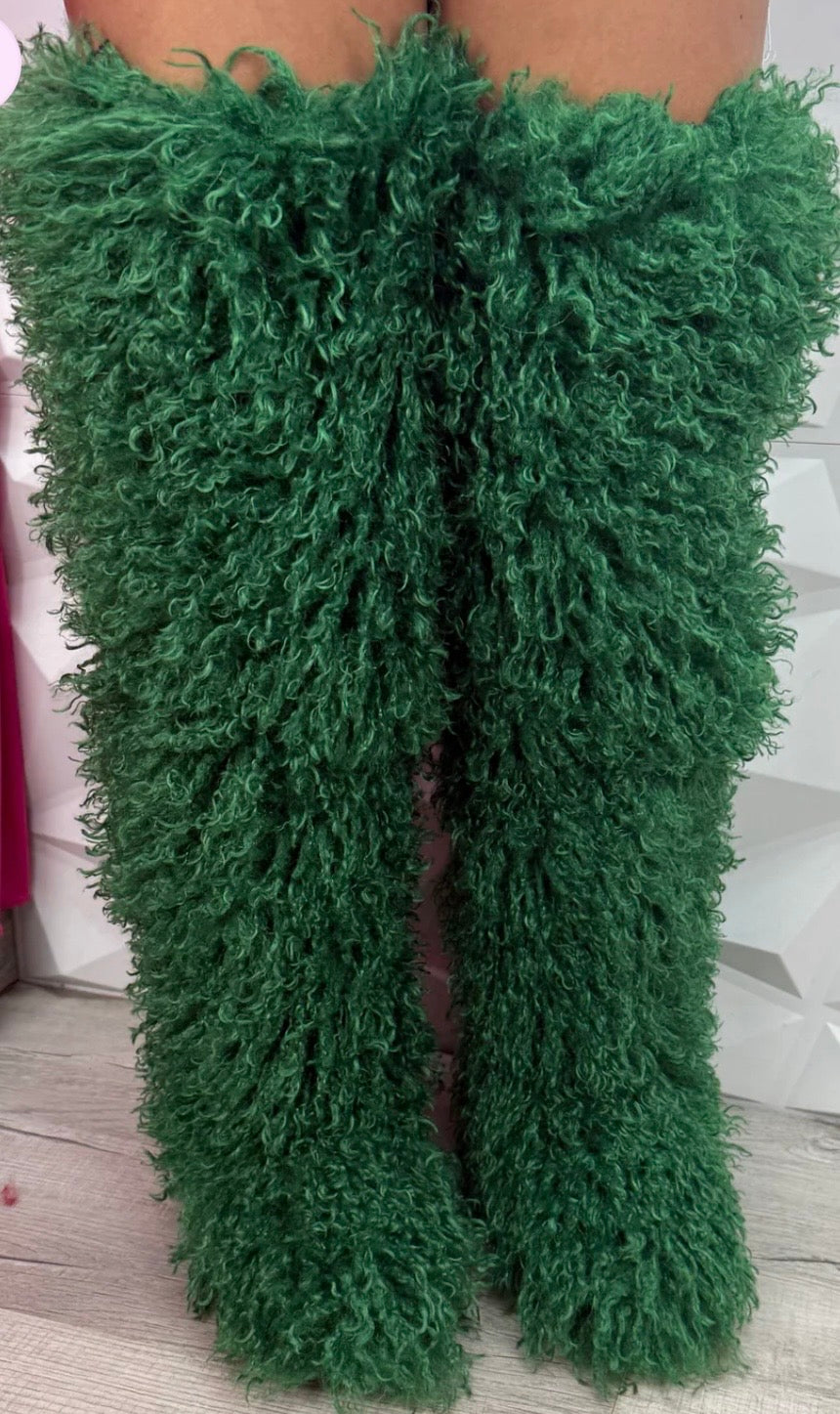 MARDI GRAS THIGH HIGH BOOTS